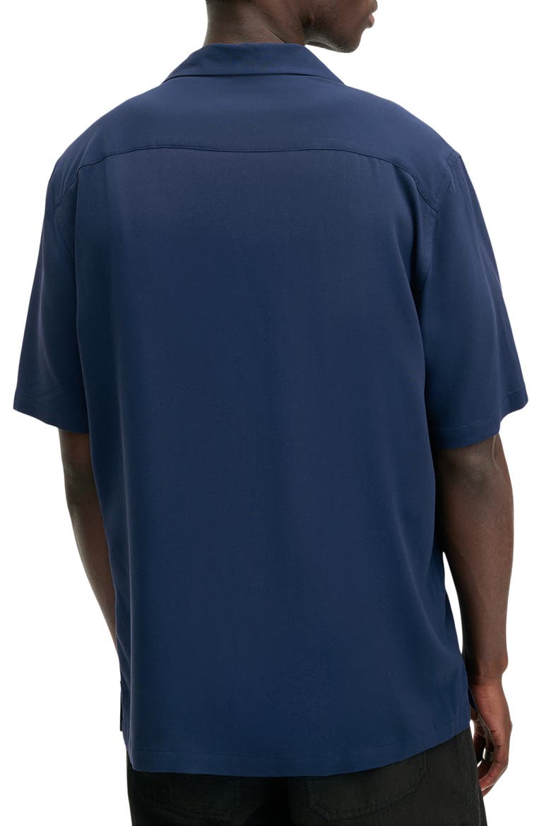 Venice Solid Camp Shirt, Alternate, color, NIGHT SKY BLUE