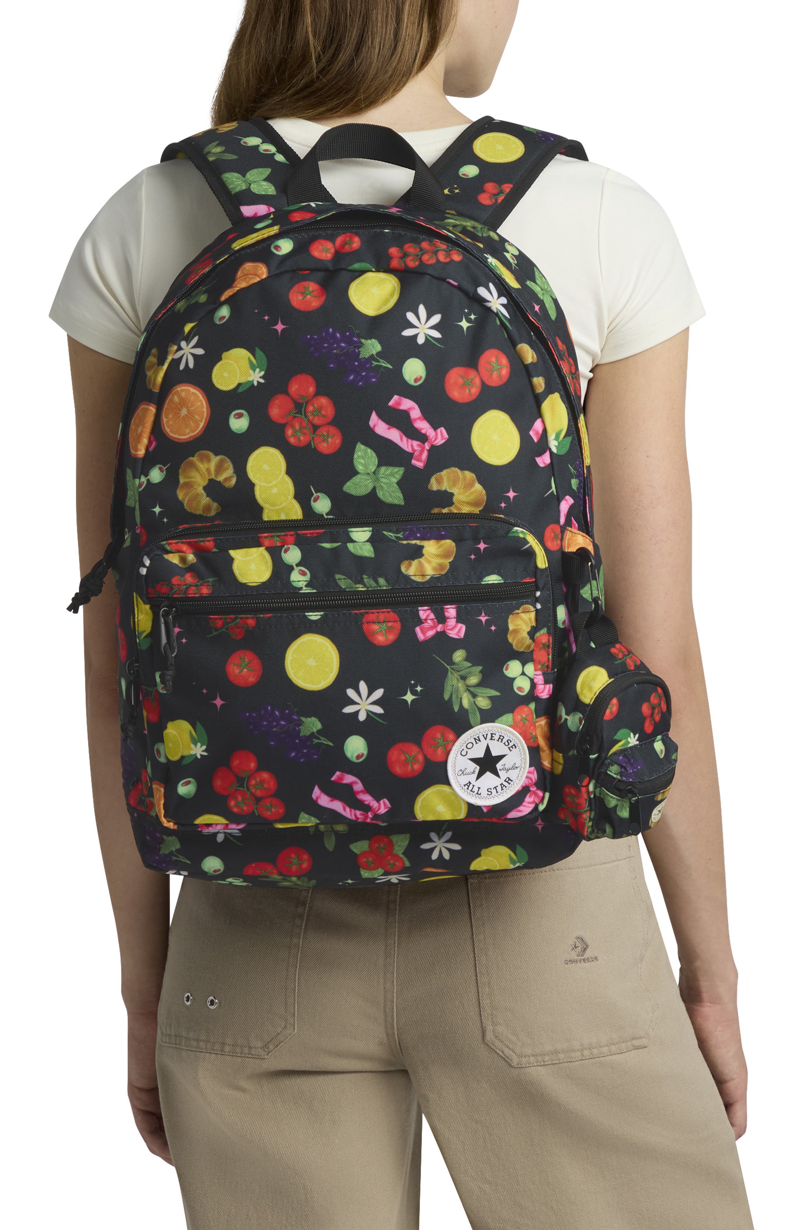 Converse Go2 Backpack, Alternate, color, Black/ Multi