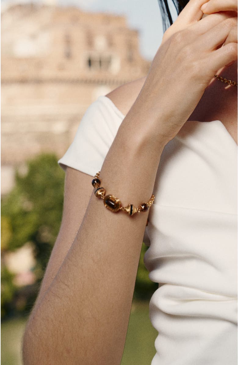 RC RETRO CHIC Roman Night Bracelet, Alternate, color, Brown & Gold