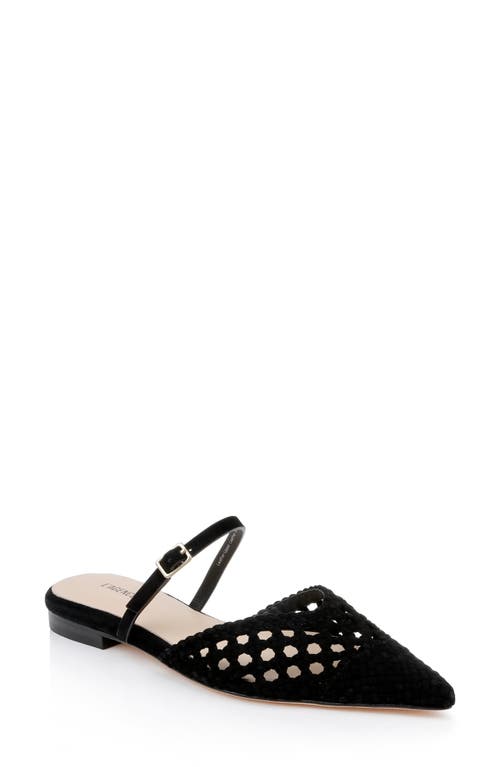 L Agence L'agence Jacklyn Mary Jane Pointed Cap Toe Mule In Black