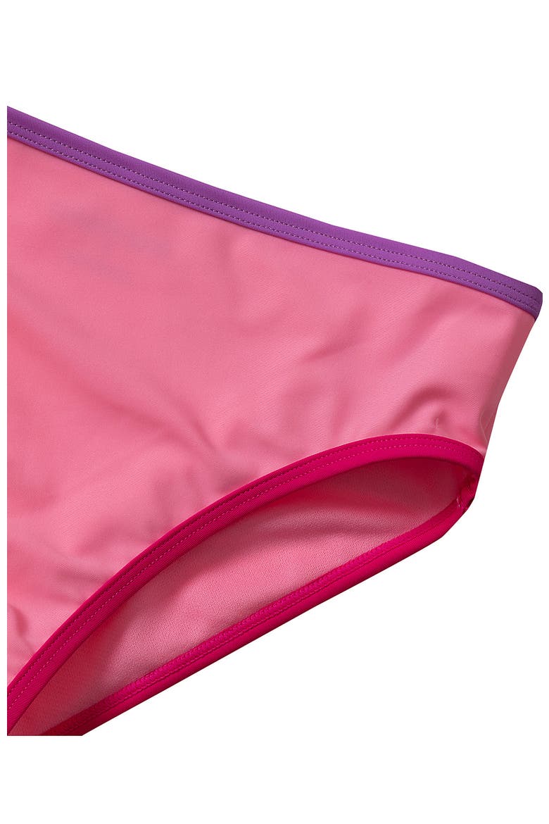 Girls Chlorine Resistant Contrast Bikini Bottoms, Alternate, color, Pink Cotton Candy