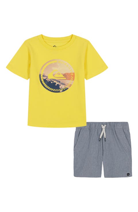 Logo T-Shirt & Woven Shorts Set (Baby)