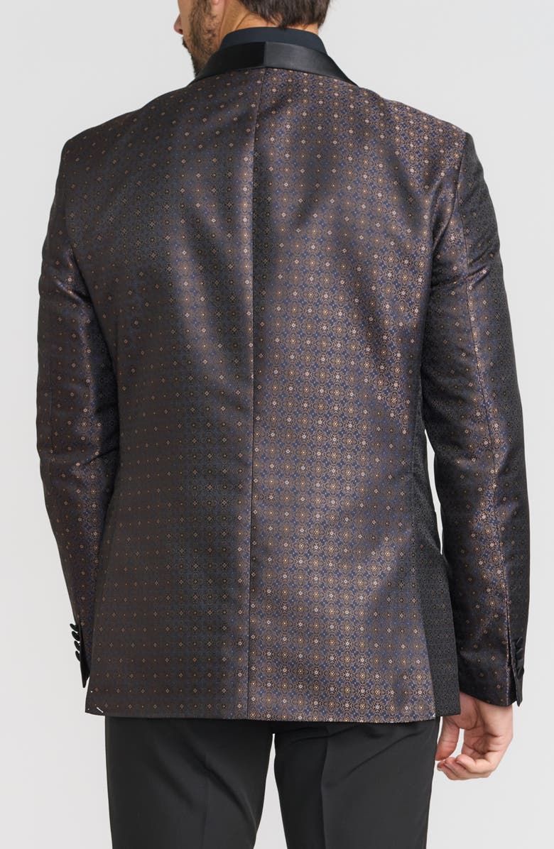 SAVILE ROW CO Jacquard Dinner Jacket, Alternate, color, Navy