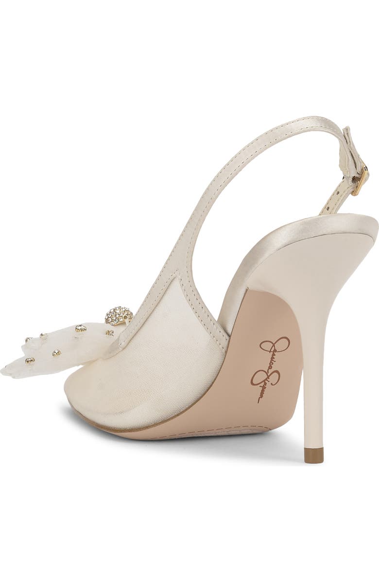 Jessica Simpson Lavilra Slingback Pointed Toe Pump, Alternate, color, Off White