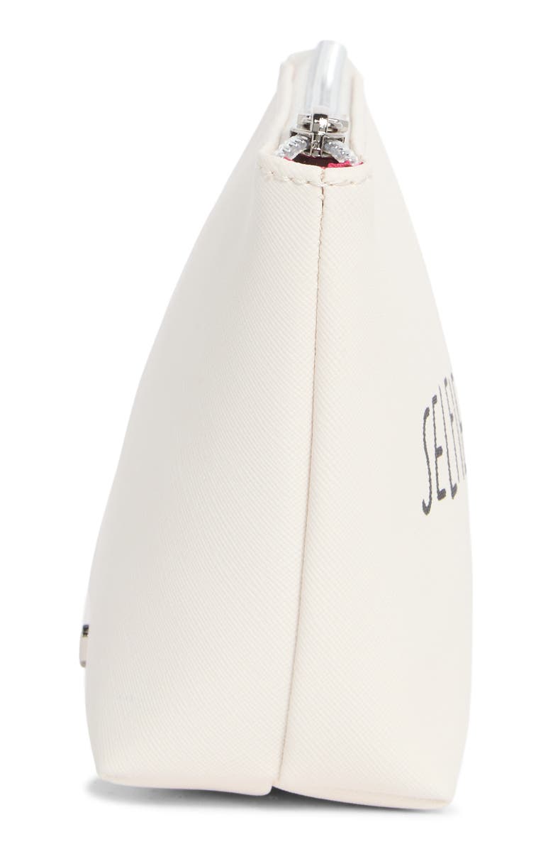 BCBG Selfie Prep Cosmetic Case, Alternate, color, Ecru