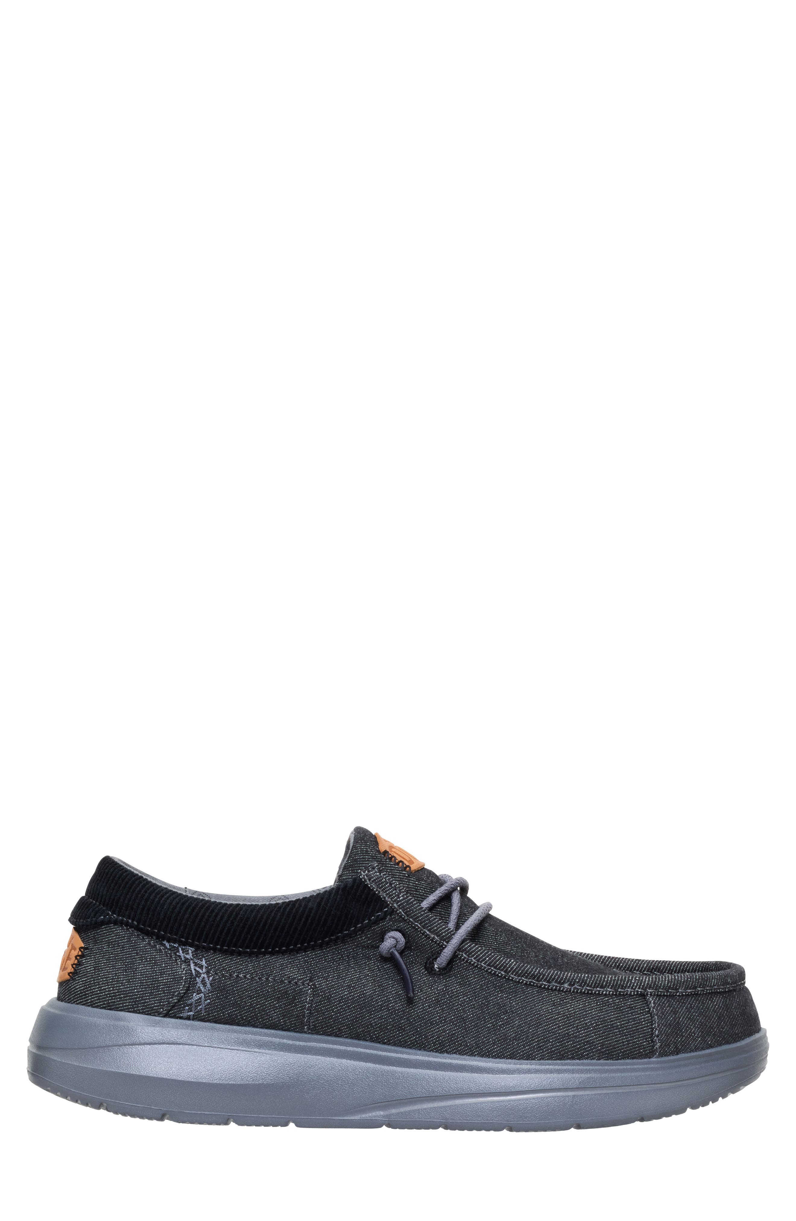 Hey Dude Wally Comfort Patchwork Slip-On, Alternate, color, Black