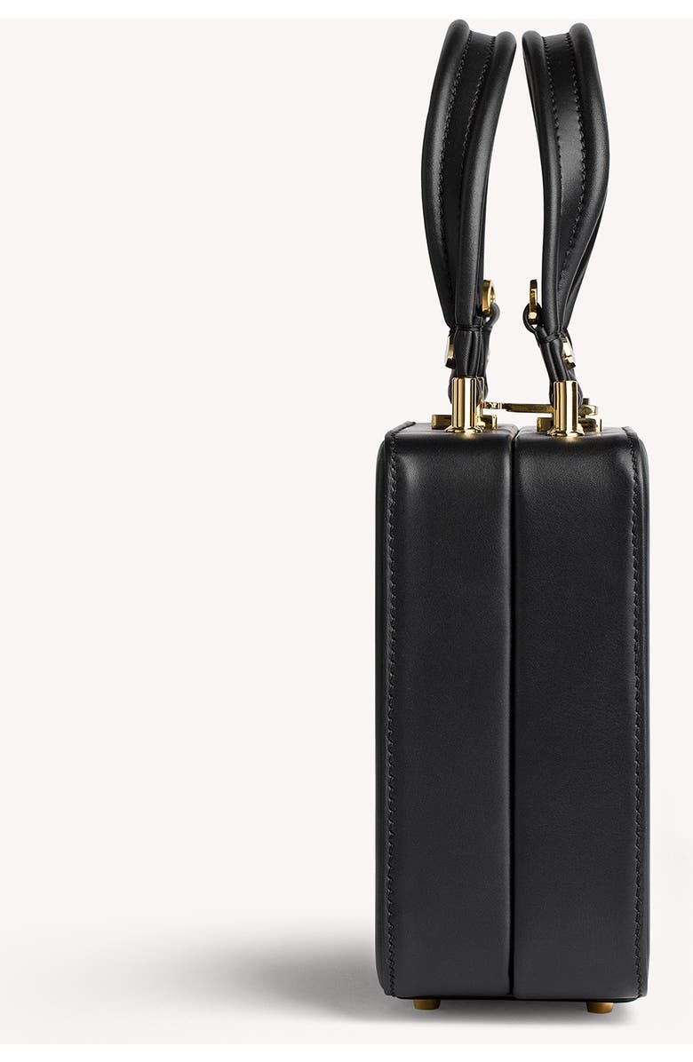 Gianvito Rossi Valì Top Handle bag, Alternate, color, Black Leather