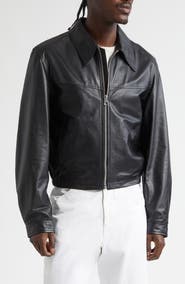 Lemaire Leather Blouson Biker Jacket