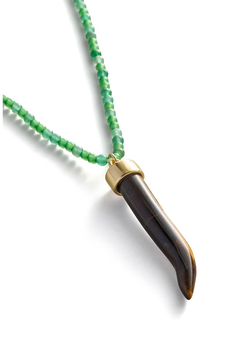 Maeve Semiprecious Pendant Necklace, Alternate, color, BROWN MULTI