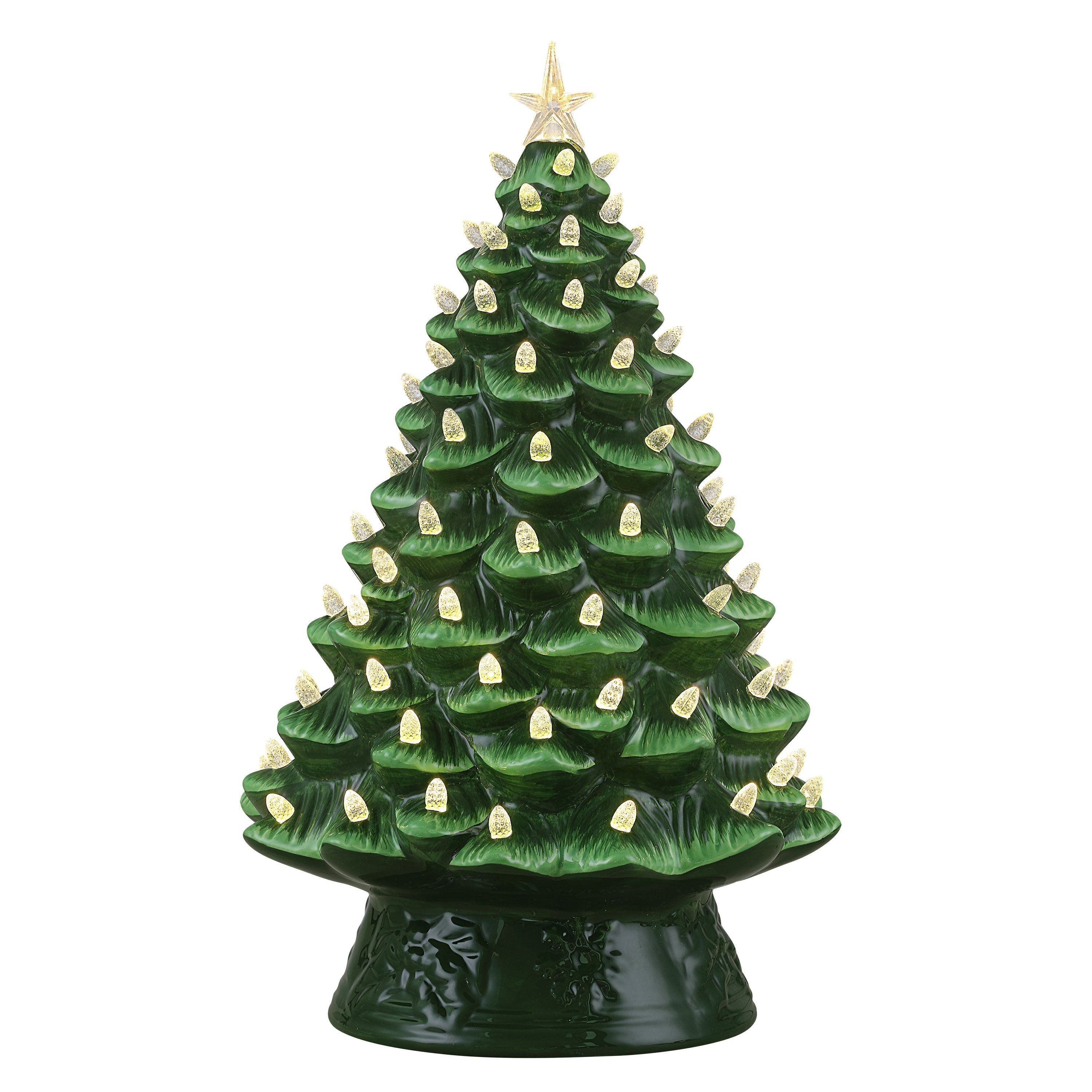 Green with White Lights