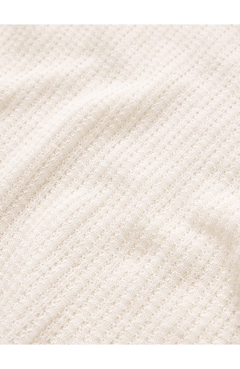 John Varvatos Esperia Textured Sweater, Alternate, color, Egg Shell