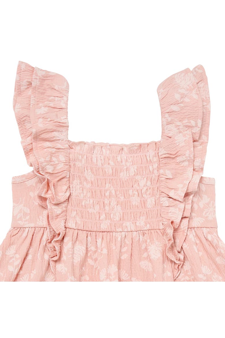Baby Girls Rose Wild Flowers Smocked Ruffle Dress, Alternate, color, Rose Wild Flower
