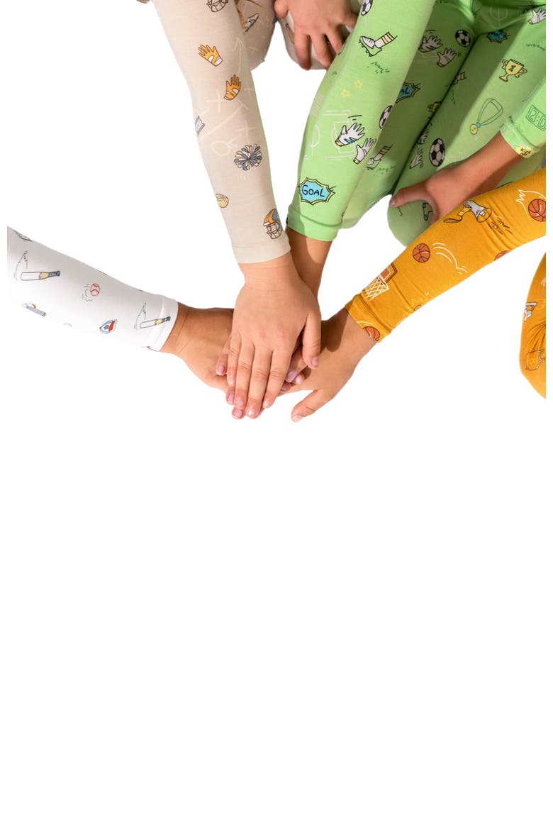 Kids' Basketball Set of 2 Piece Pajamas, Alternate, color, Basketball
