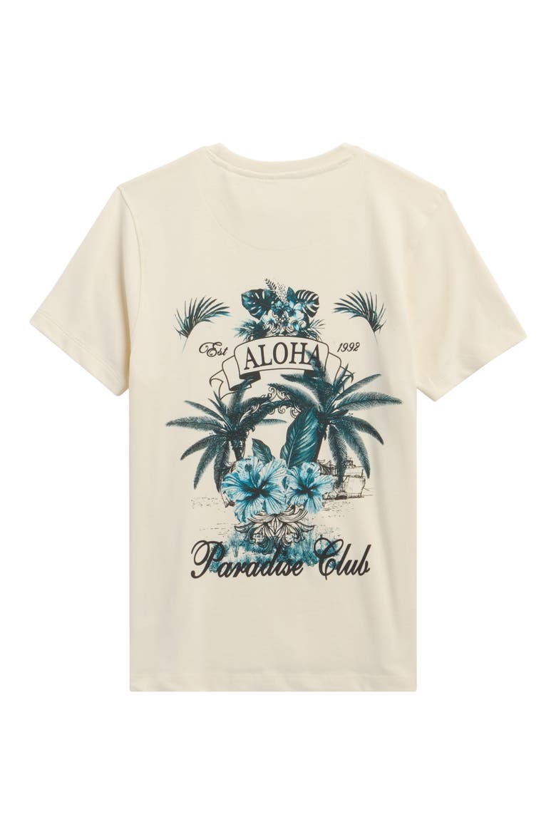 Kids' Aloha Graphic T-Shirt, Alternate, color, CREAM