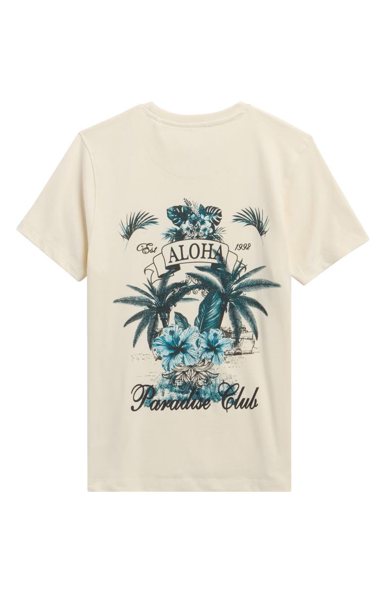 DENIM AND FLOWER Kids' Aloha Graphic T-Shirt, Alternate, color, Cream