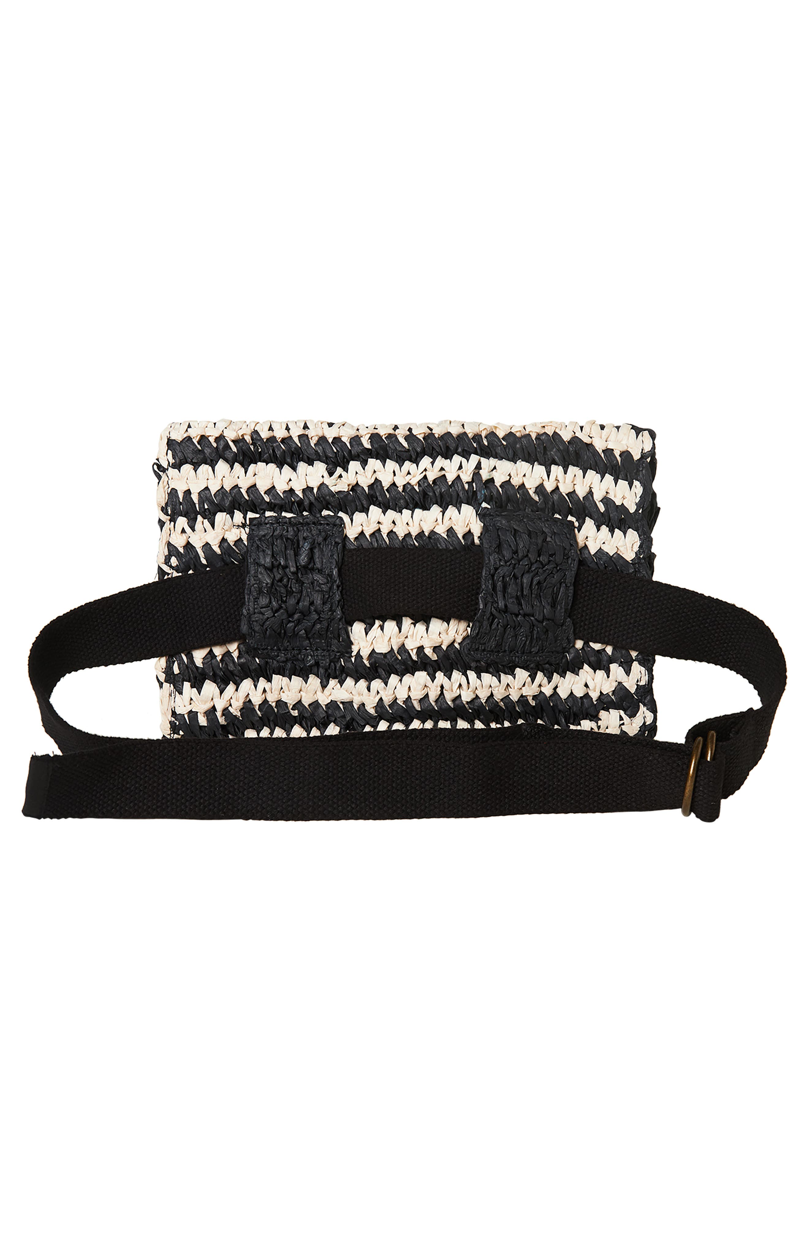 O'Neill Tourmaline Straw Belt Bag, Alternate, color, 