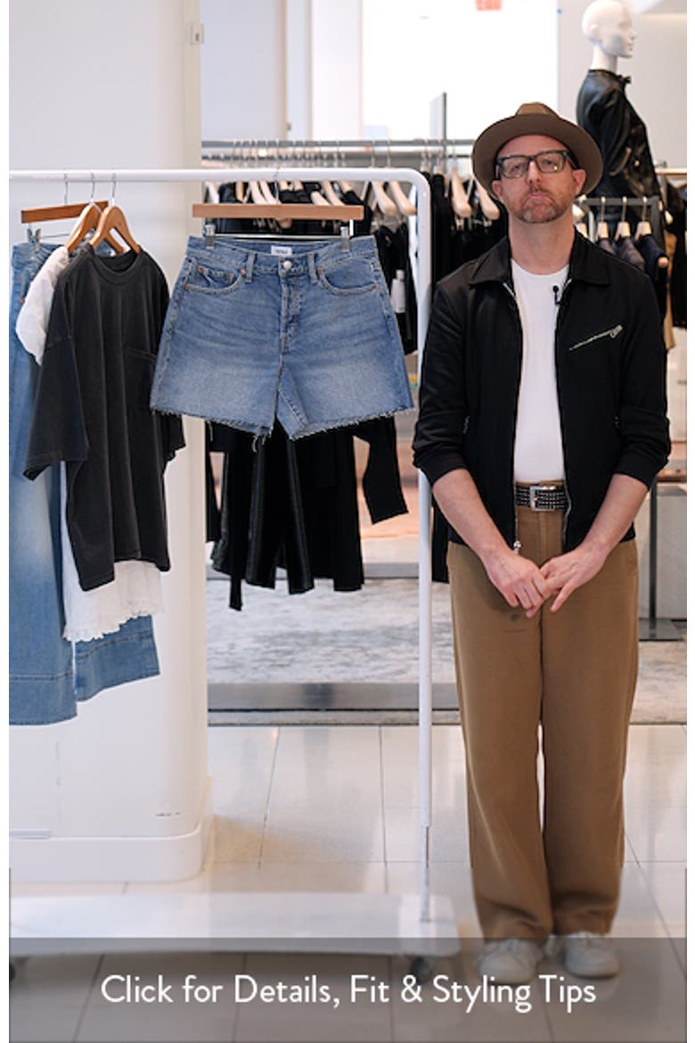 Andie High Waist Denim Cutoff Shorts video