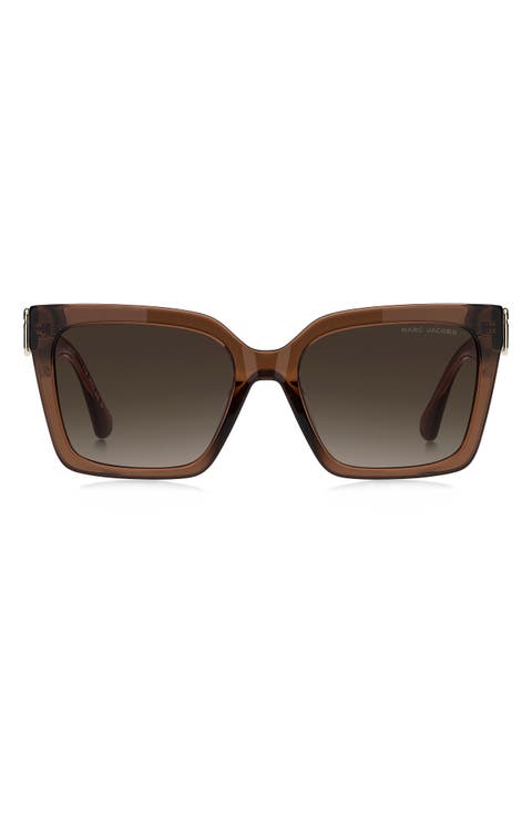 55mm Gradient Cat Eye Sunglasses