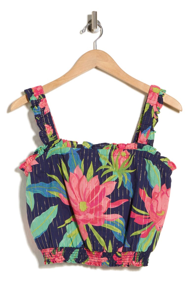 Kitri Bloom Top, Alternate, color, NAVY