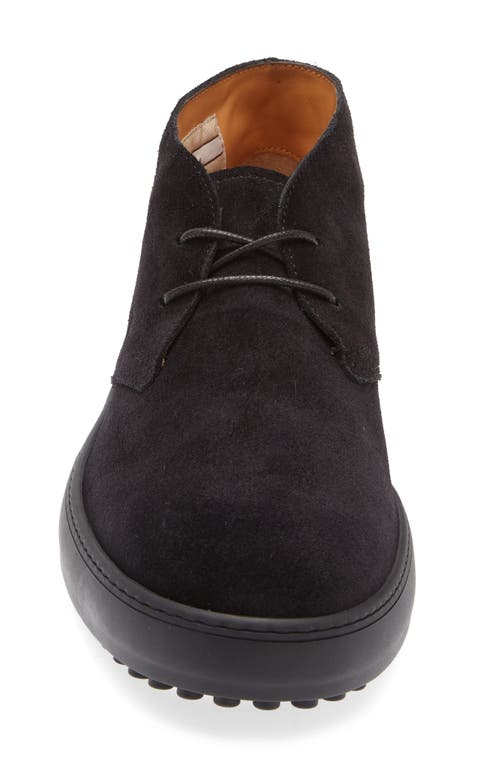 Tod's Winter Gommino Chukka Boot In Black