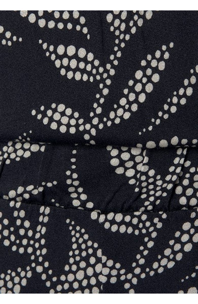 LASCANA Women's Printed Tie Back Jumpsuit, Alternate, color, Black & Sand