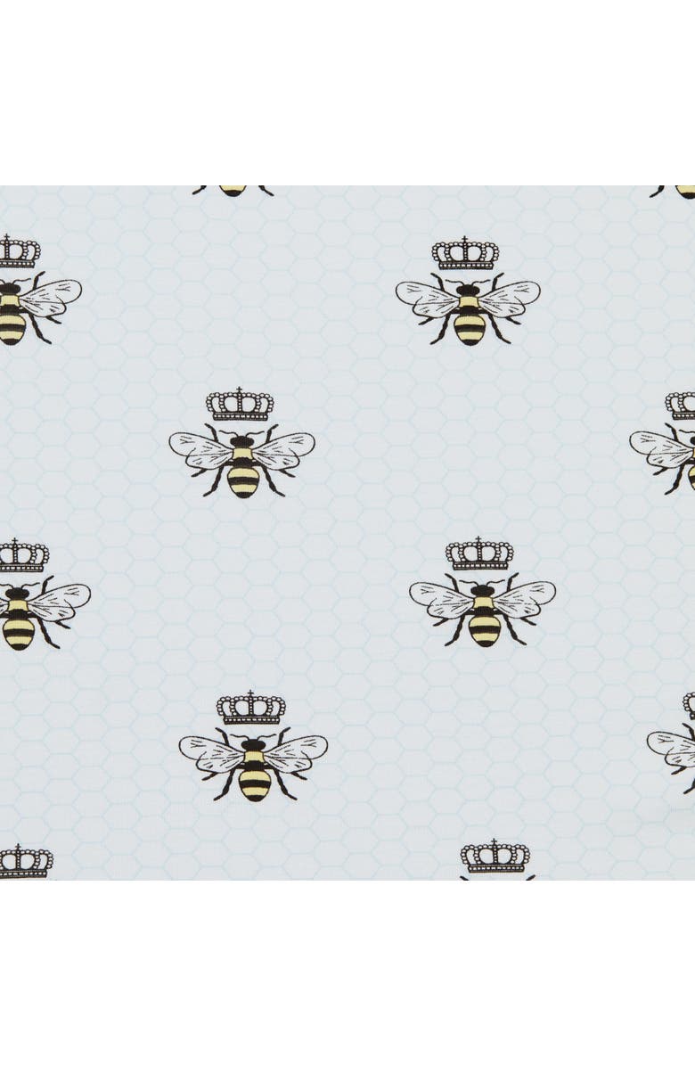 The Cat's Pajamas Luxe Pima Pajama Set Conversational, Alternate, color, Queen Bee Blue