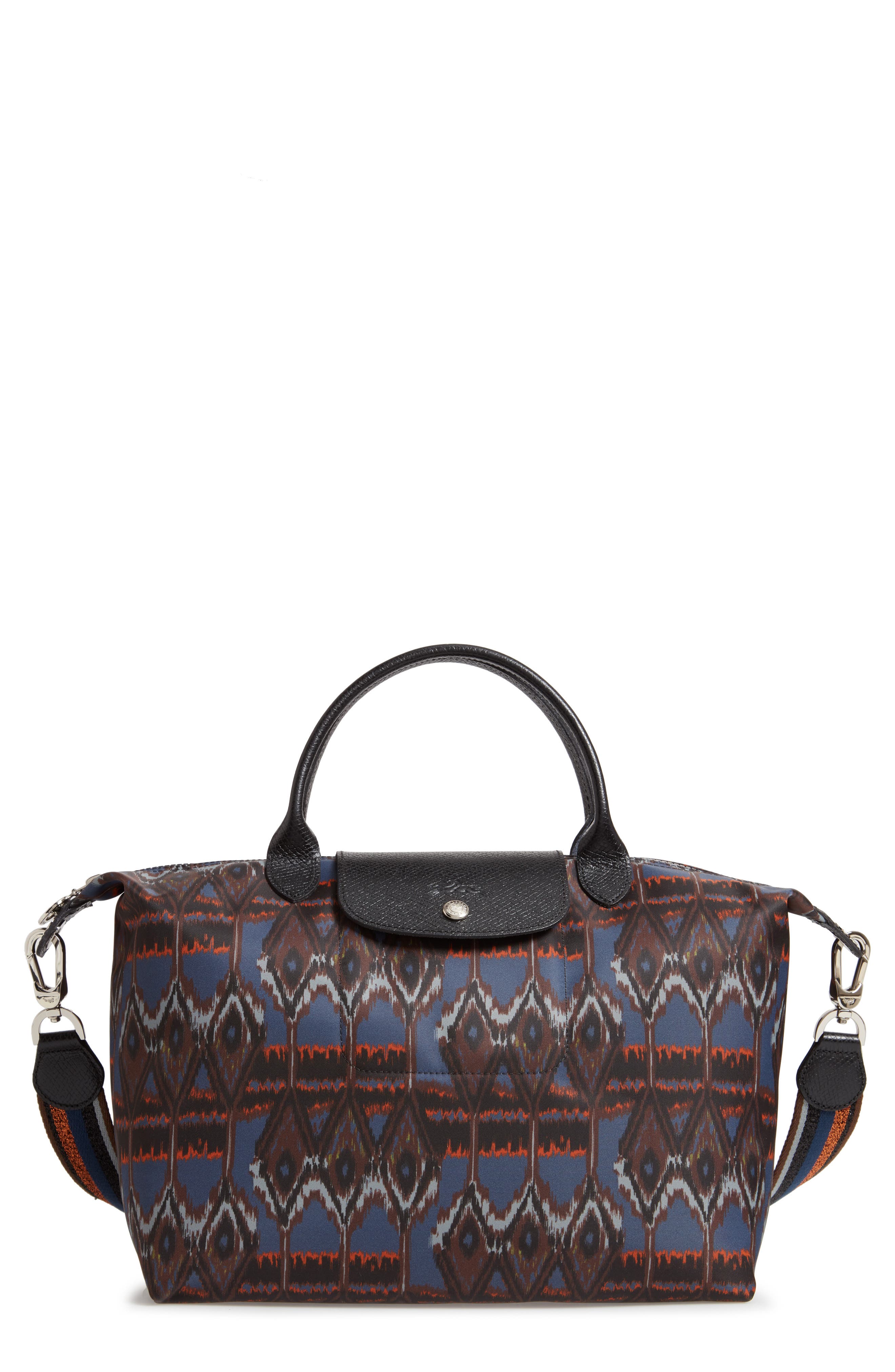 Le Pliage - Ikat Medium Tote, Main, color, NAVY
