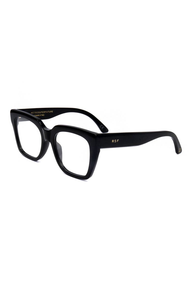 51mm Rectangular Reading Glasses, Alternate, color, BLACK