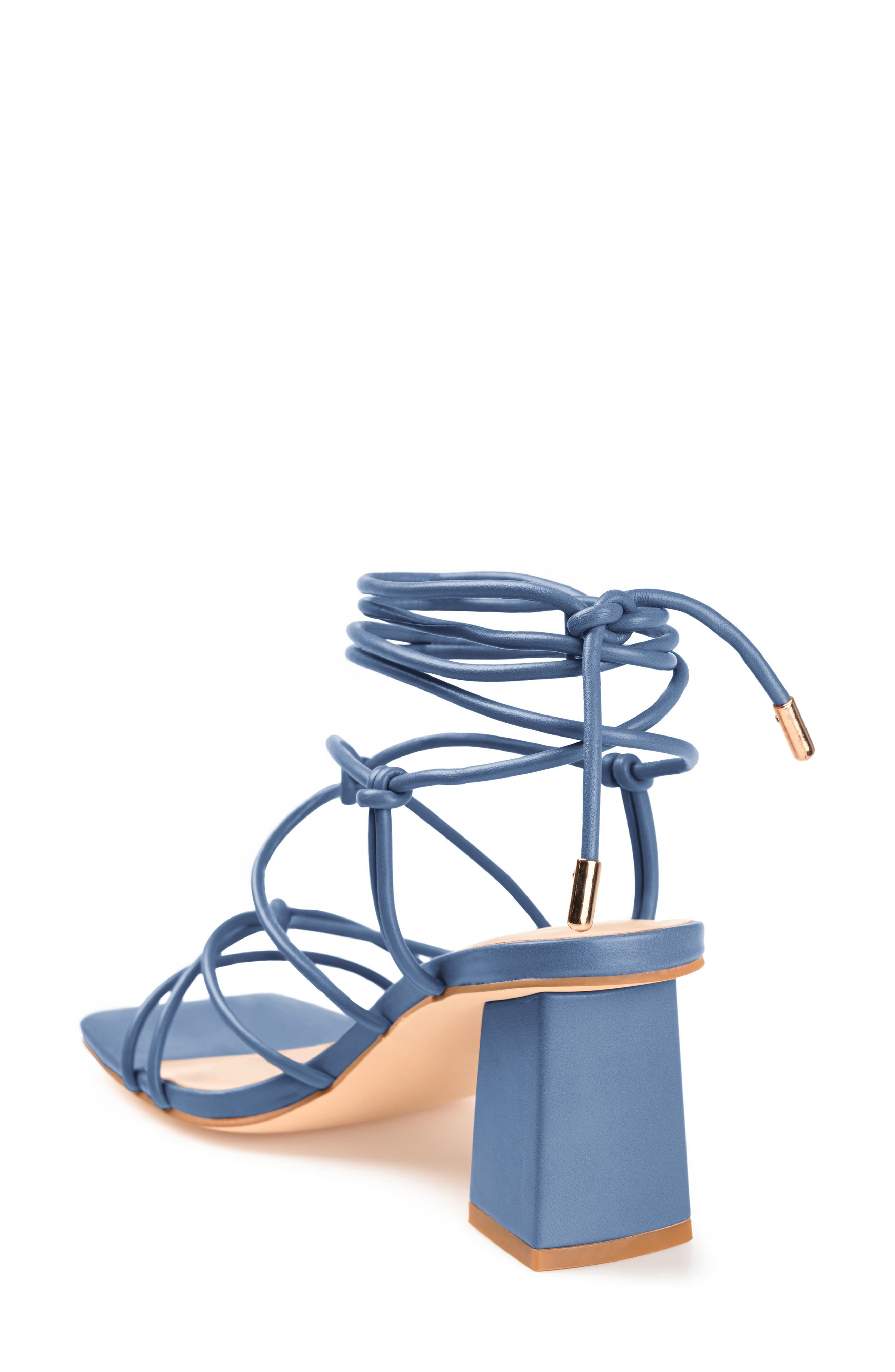 Journee Collection Harpr Heeled Sandal, Alternate, color, Blue