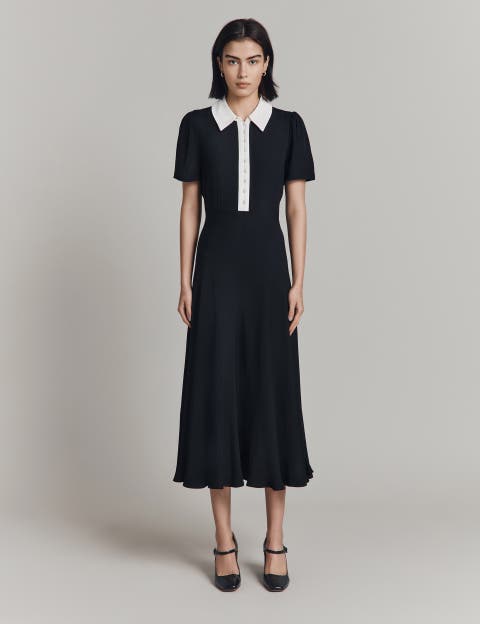 Bethan Crepe Midi Shirt Dress