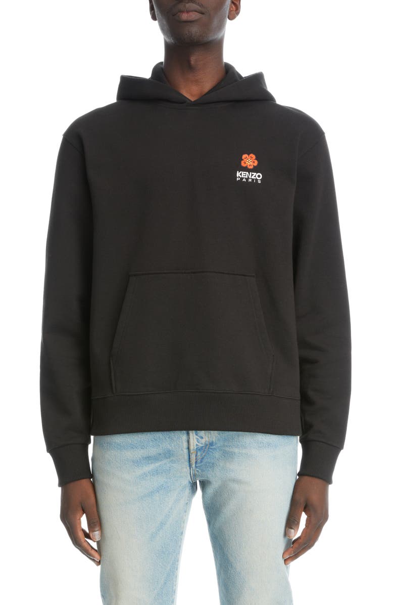 KENZO Boke Crest Cotton Graphic Hoodie, Main, color, 
