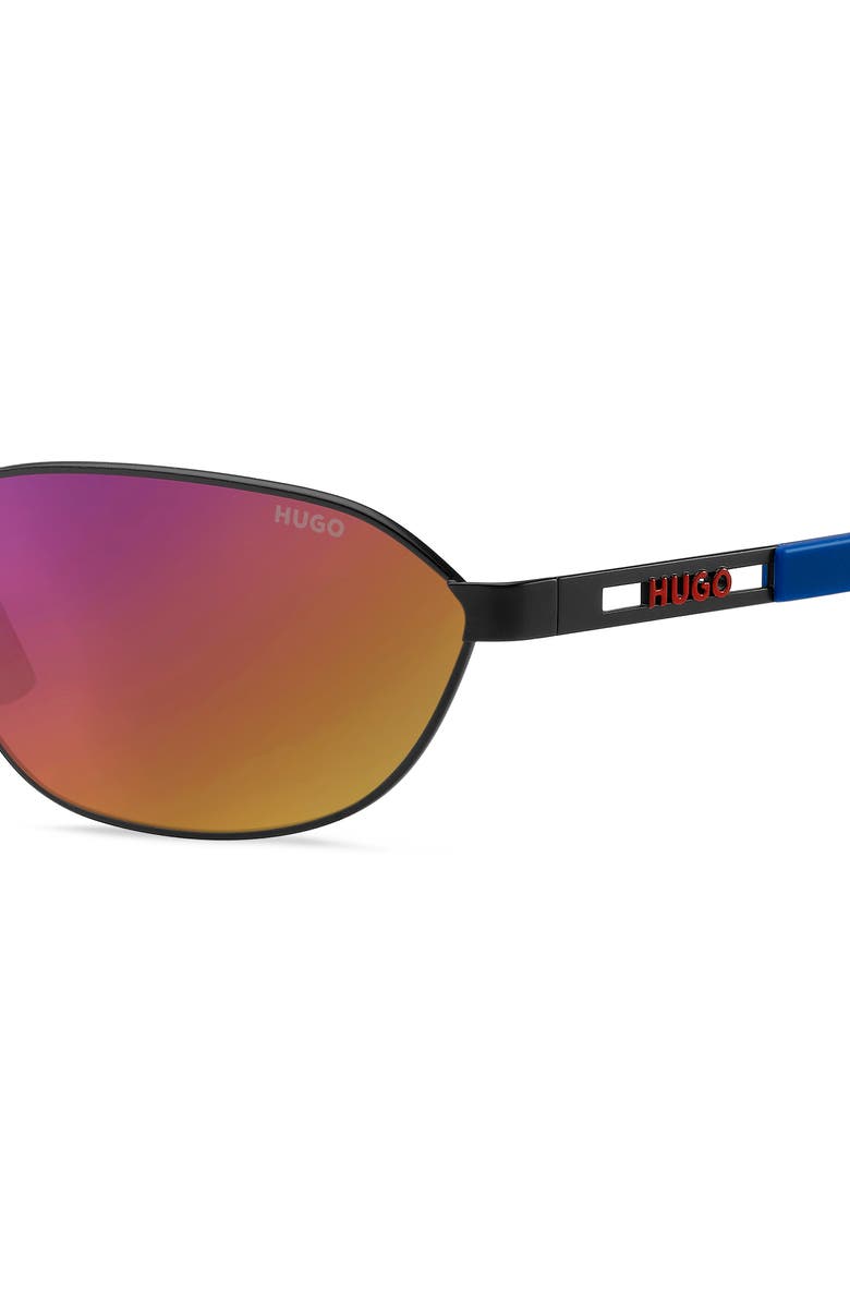 HUGO 62mm Rectangular Sunglasses, Alternate, color,
