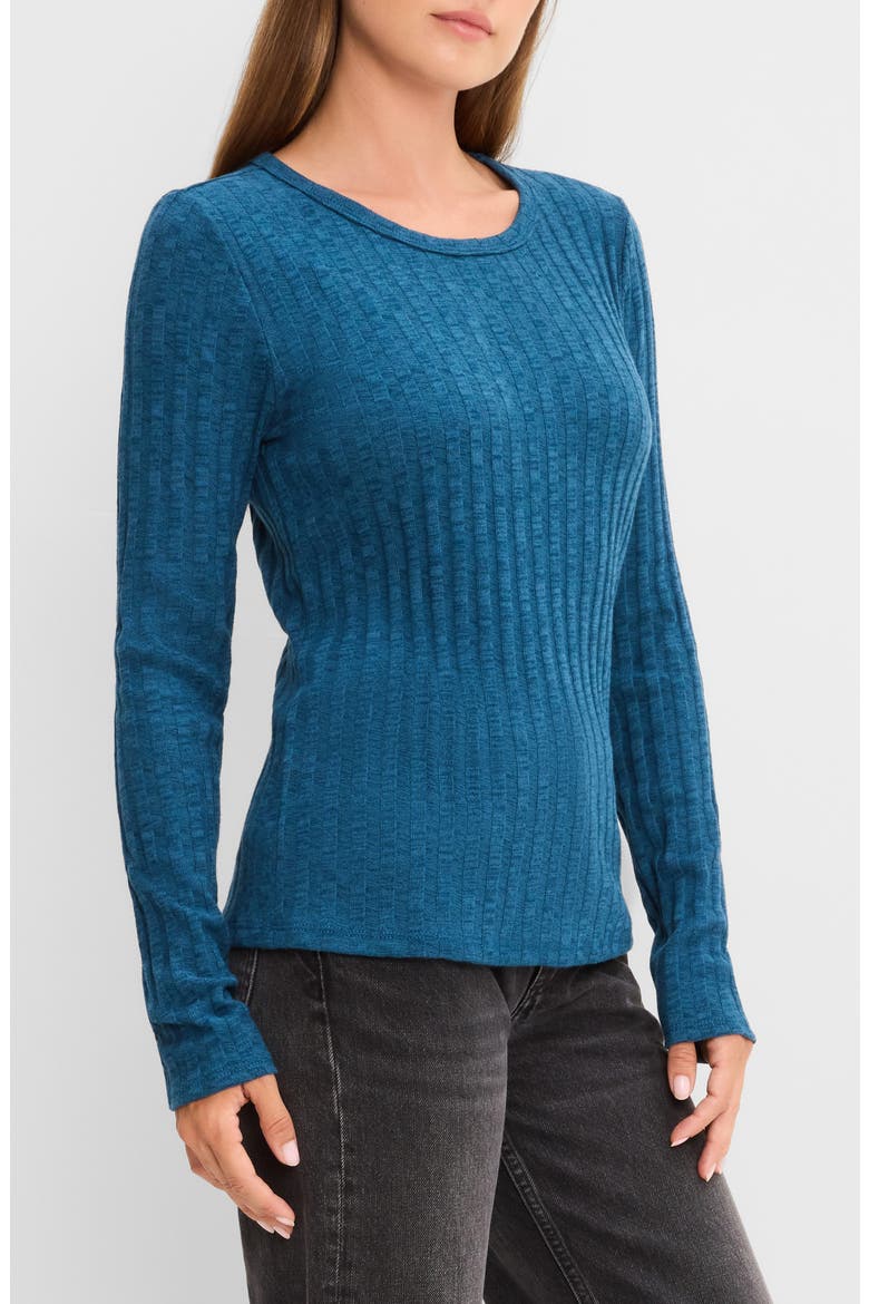 Mireya Long Sleeve Rib Tee, Alternate, color, LAGOON