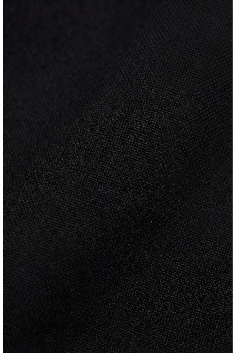 Longline Button Front Tailored Vest, Alternate, color, Black