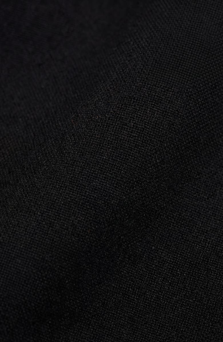 Modenaire Longline Button Front Tailored Vest, Alternate, color, Black