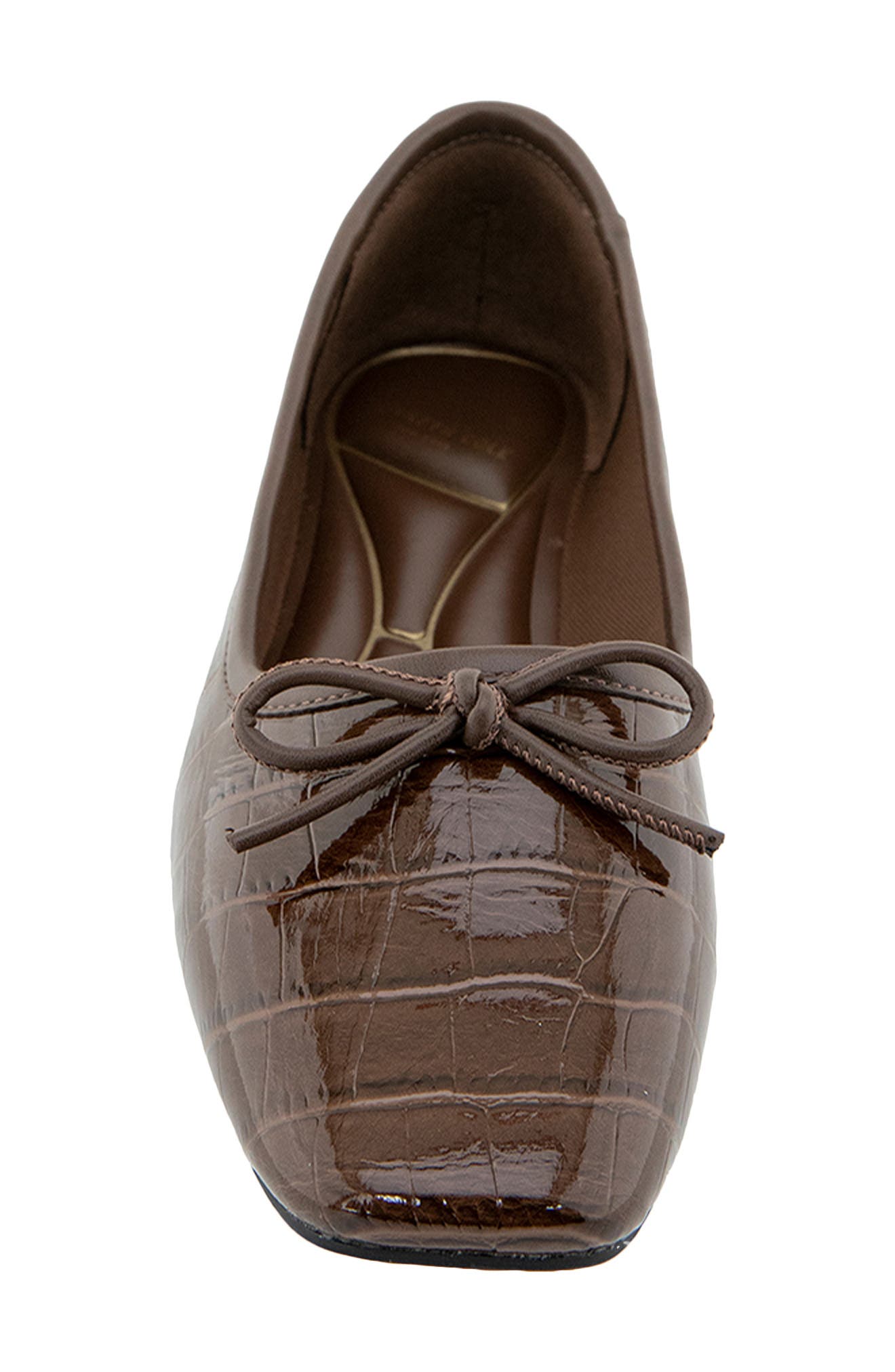 Carriah Flat, Alternate, color, CHOCOLATE CROCO
