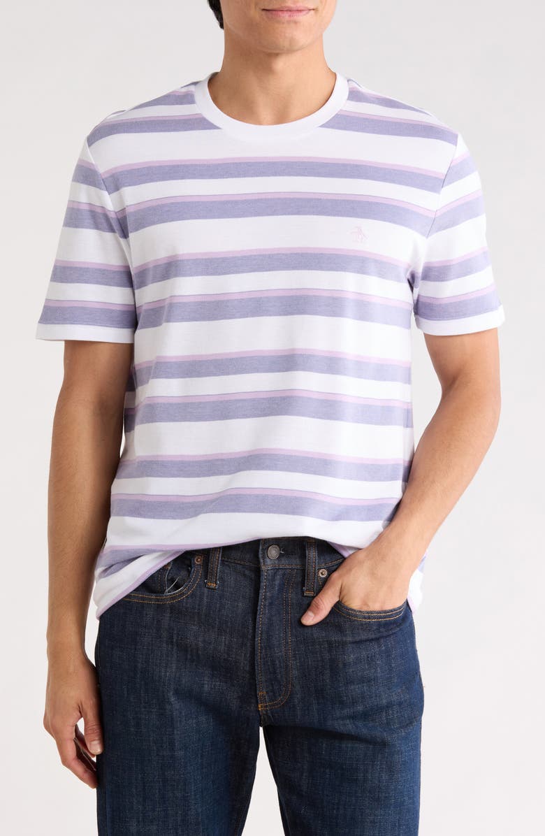 Original Penguin Birdseye Pique Cotton T-Shirt, Main, color, Bright White