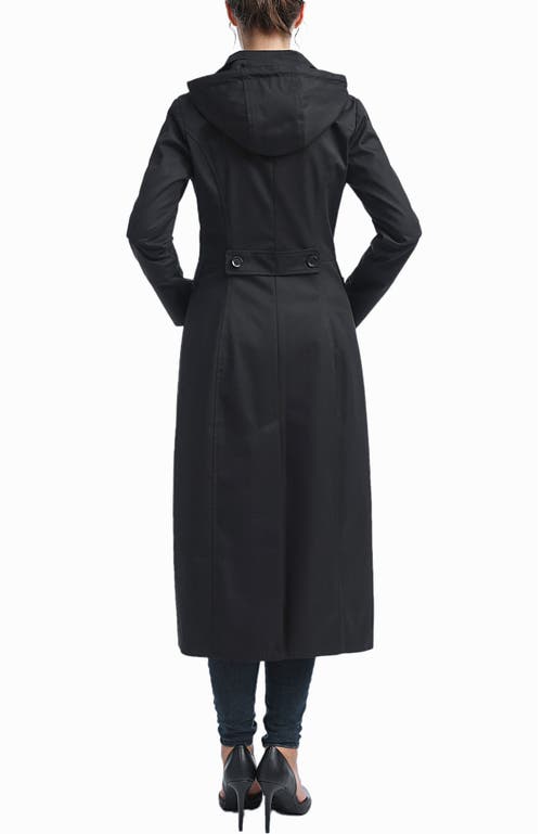 Kimi & Kai Women's Elana Water Resistant Long Trench Coat In Black