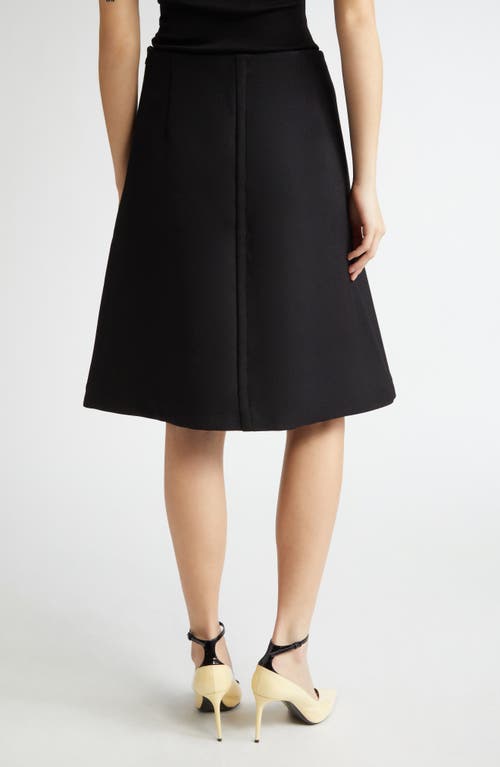 Bite Studios A-line Organic Wool Skirt In Black