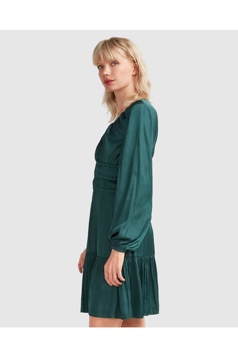 Serendipity Long Sleeve Dress, Alternate, color, Dark Green