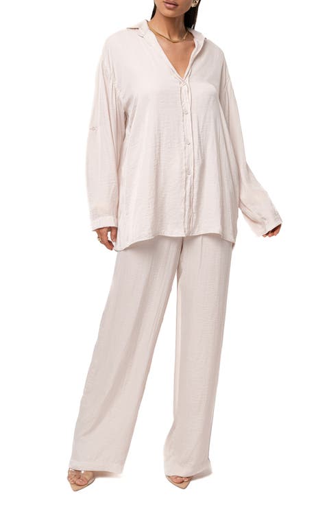 Pearl Bay Button-Up Shirt & Pants Set