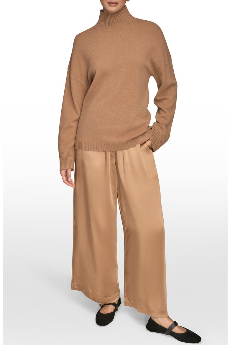 Wool & Cashmere Turtleneck Sweater, Alternate, color, FAWN