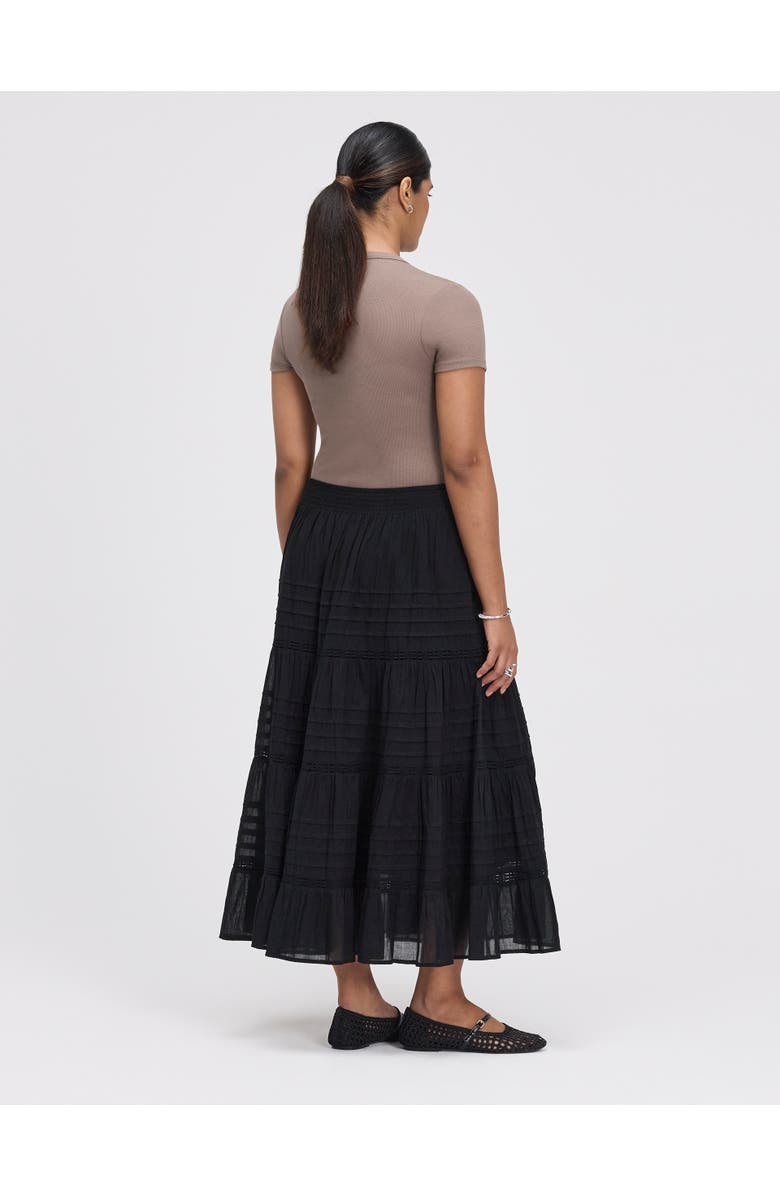 Finery London Imani Cotton Tiered Midi Skirt, Alternate, color, 
