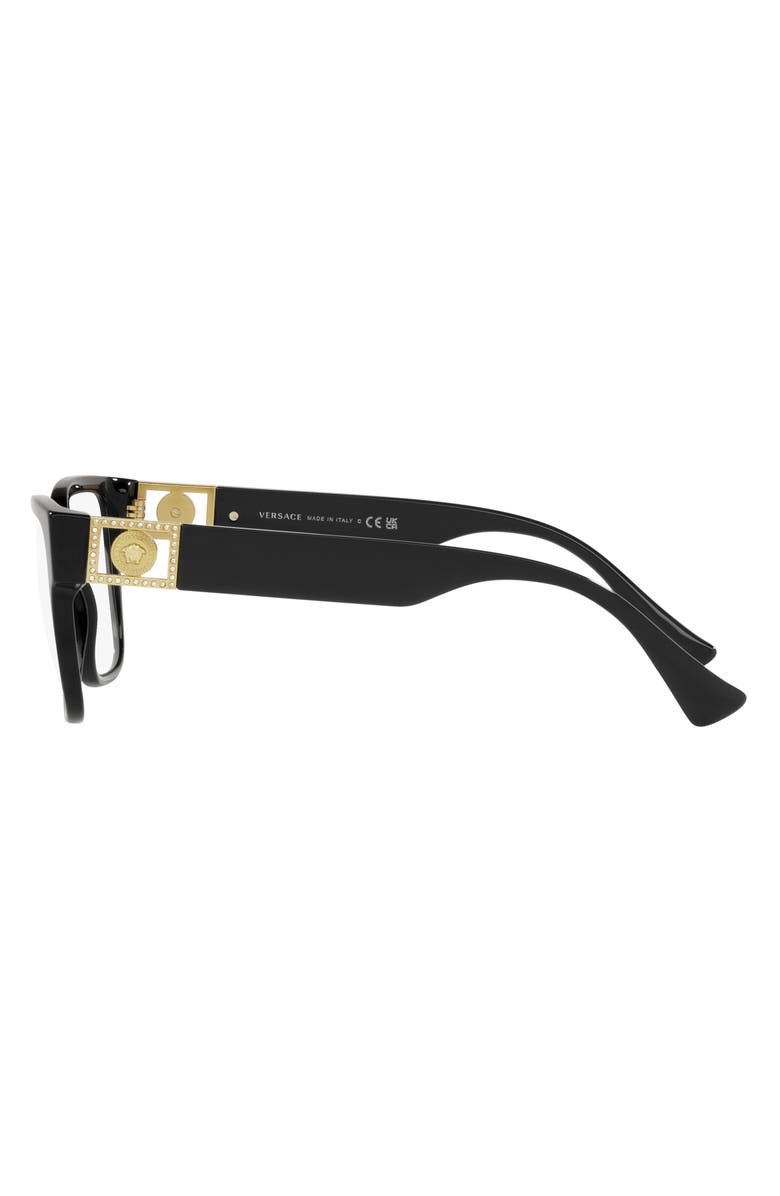 Versace 54mm Square Optical Glasses, Alternate, color,