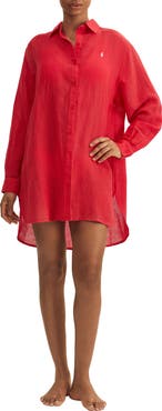 Polo Ralph Lauren Boyfriend Long Sleeve Cover-Up Tunic
