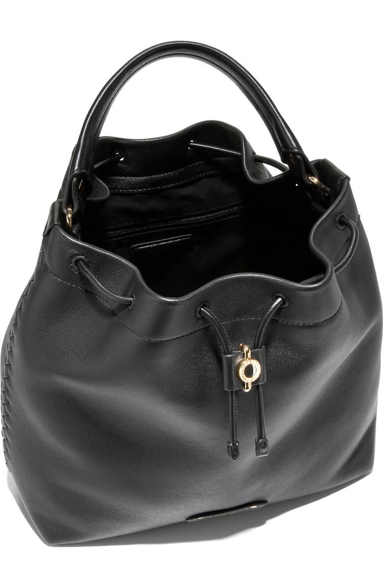 Cole Haan Isabella Bucket Bag, Alternate, color, Black