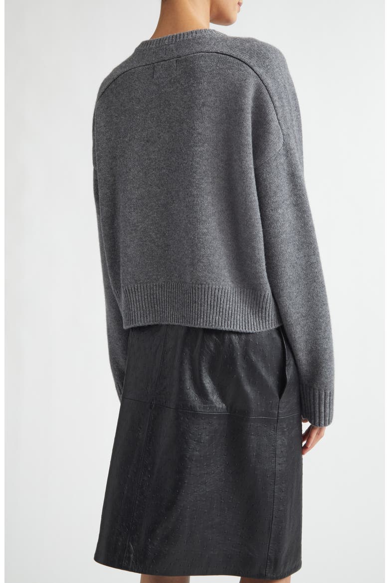 Bruzzi Oversize Wool & Cashmere Sweater, Alternate, color, ANTHRACITE MELANGE