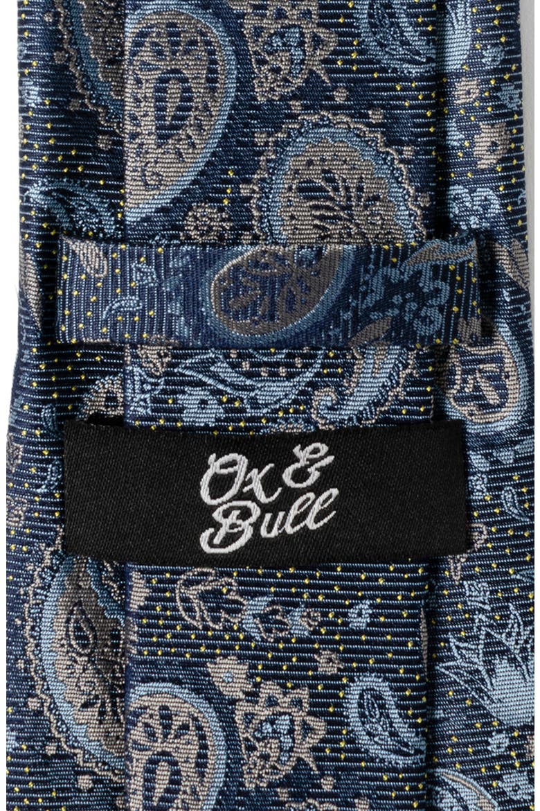 Paisley Silk Tie, Alternate, color, BLUE