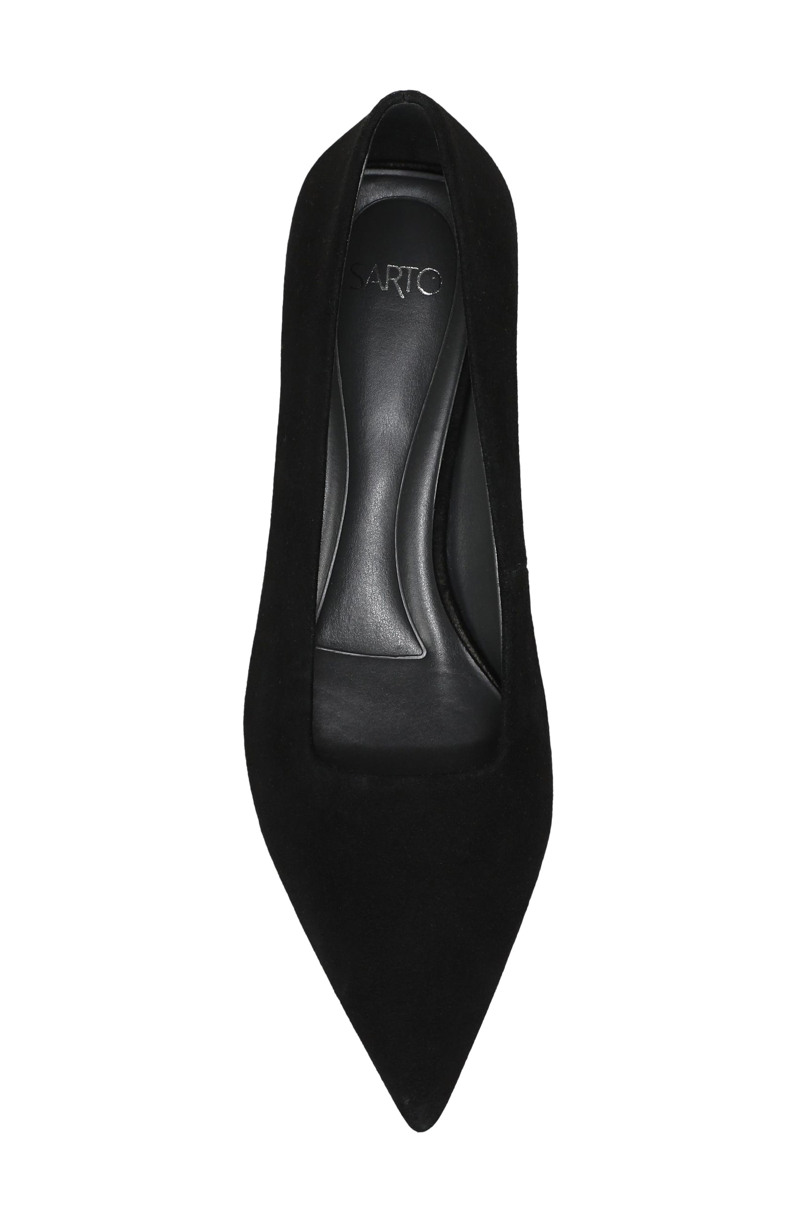 SARTO by Franco Sarto Boa Pointed Toe Pump, Alternate, color, Black Leather