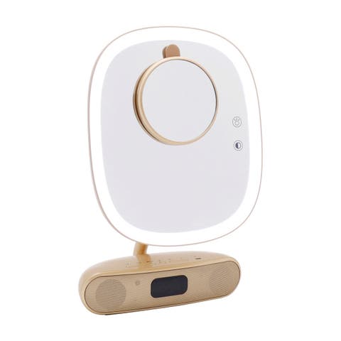 Melody Duotone Makeup Mirror With Bluetooth Speakers